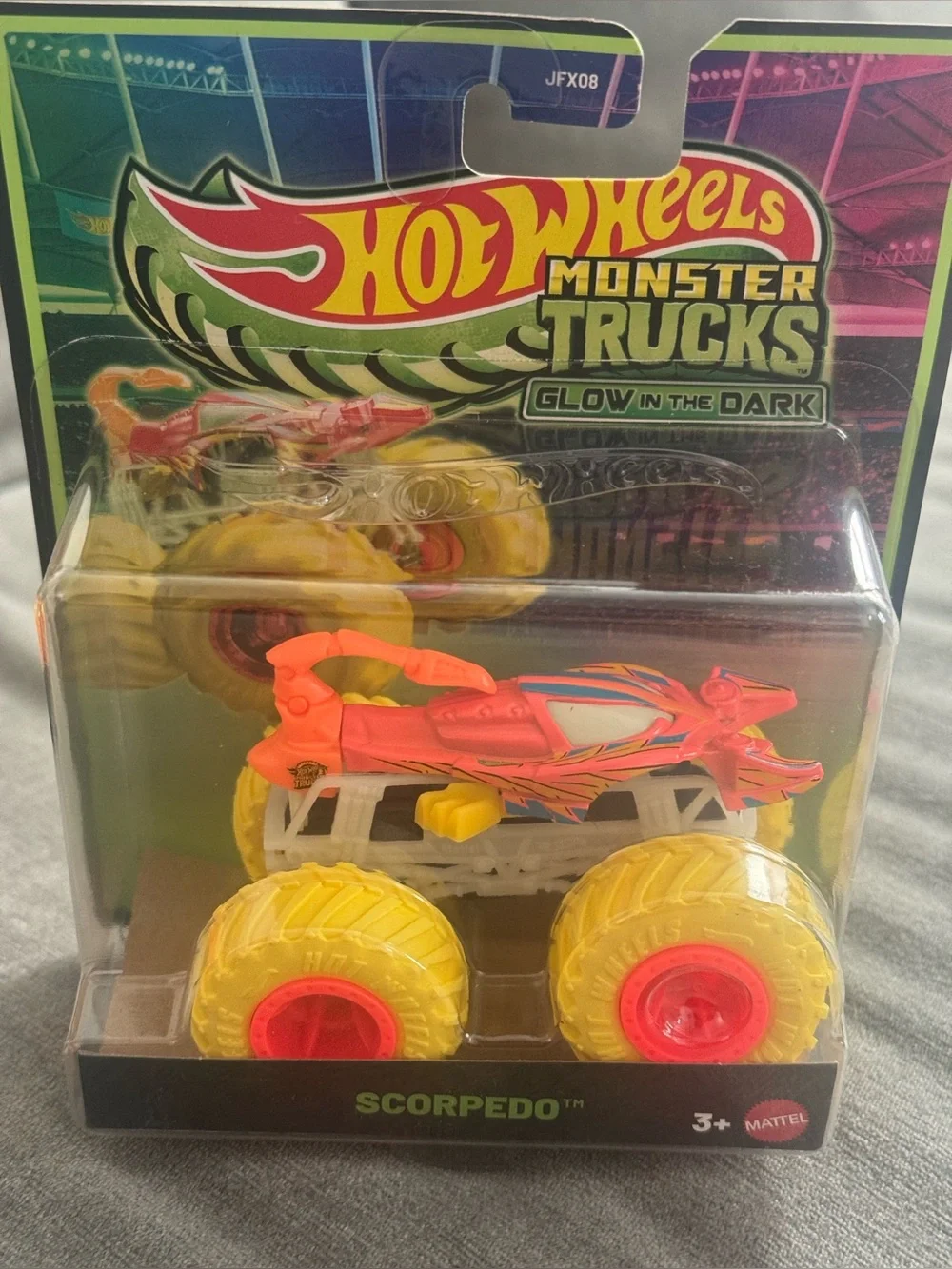 Hot Wheels Monster Trucks Scorpedo Glow-in-the-Dark